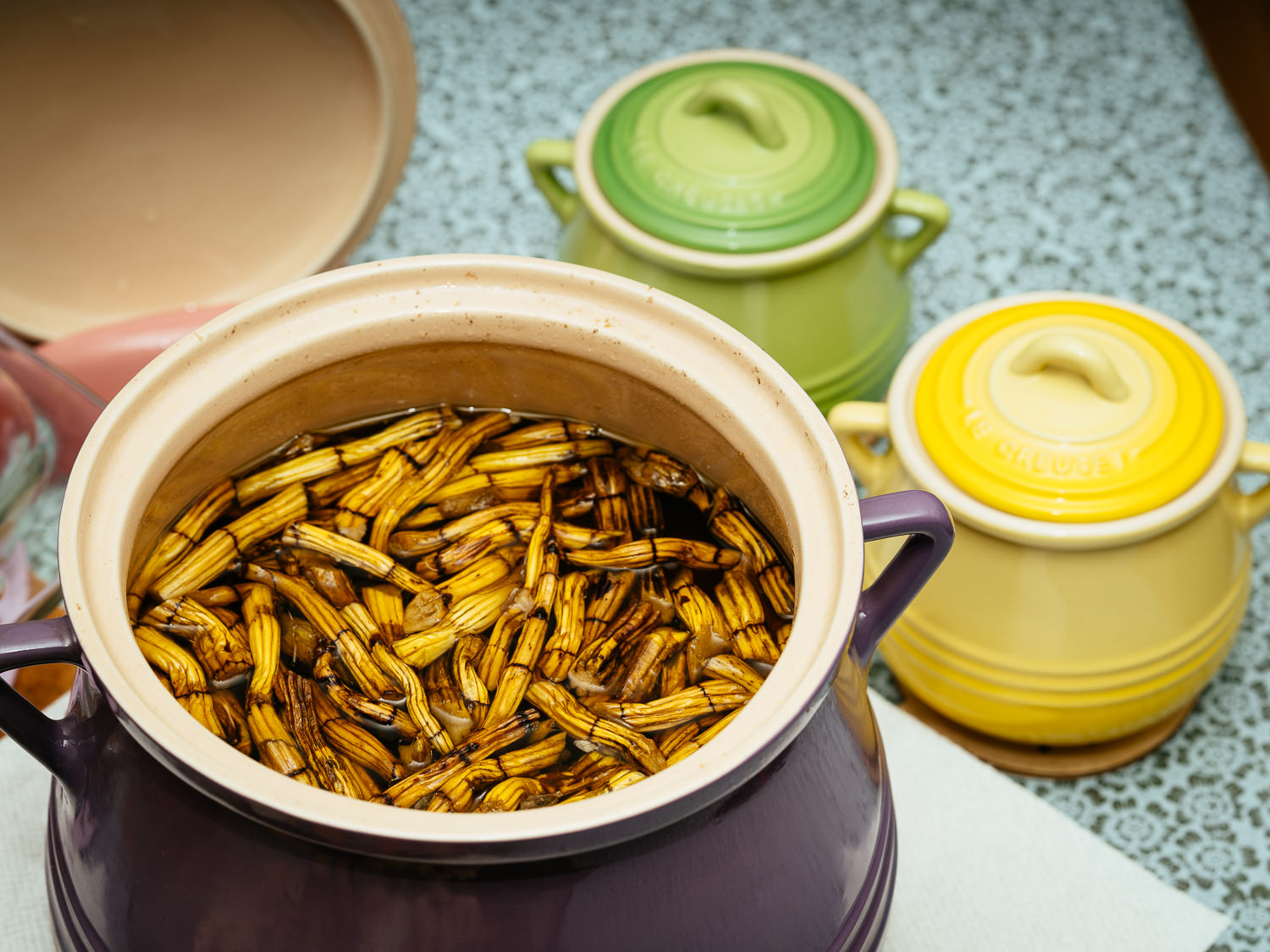 花旗參石斛花膠湯 Ginseng soup with Dried Fish Maw and Dendrobium Stem