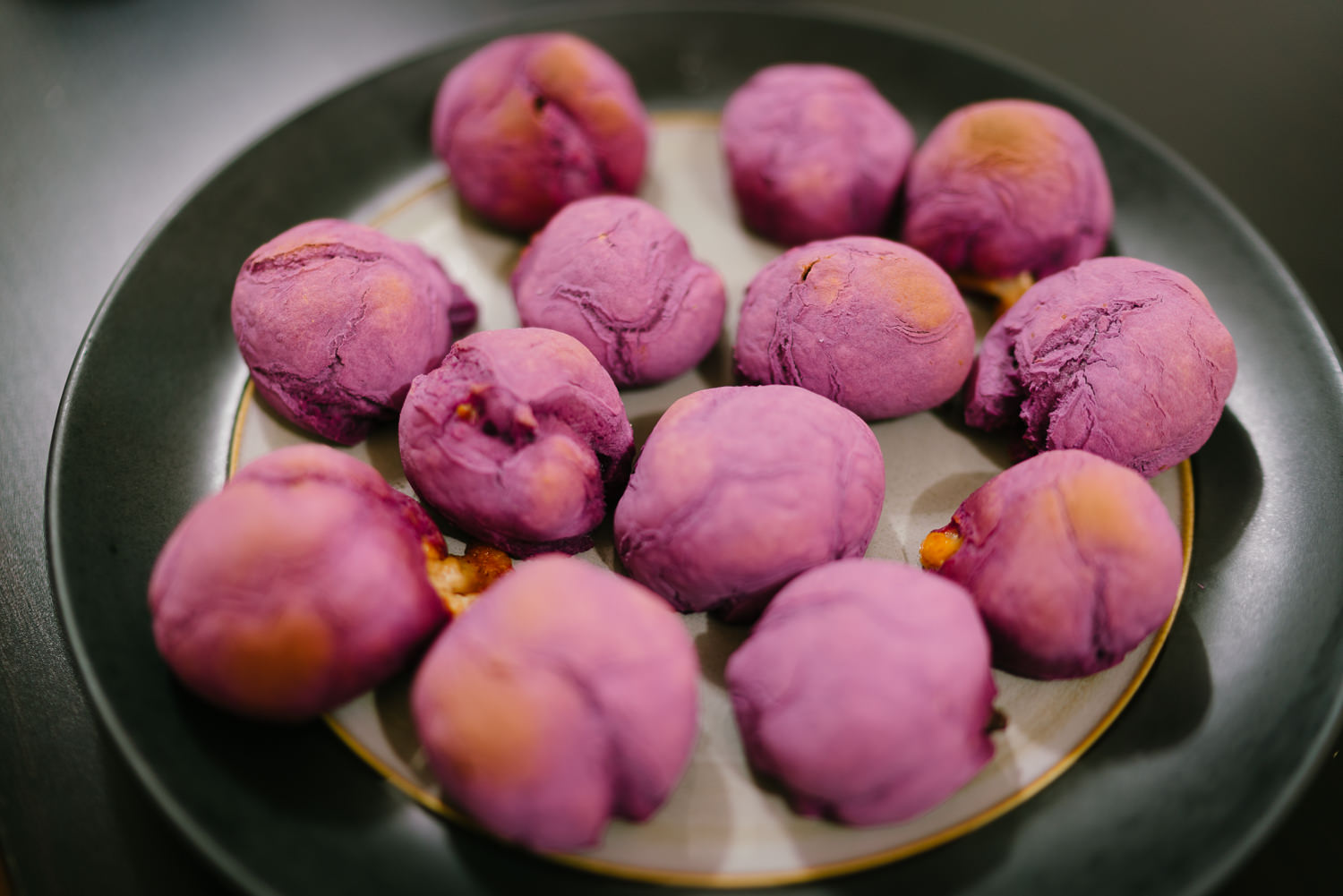 紫薯麻糬波波 Purple Yam Mochi Bread